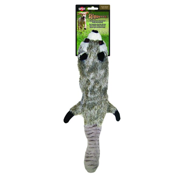 Skineeez Spot Skinneeez Multicolored Plush Raccoon Dog Toy Large 1 pk 8120 - main